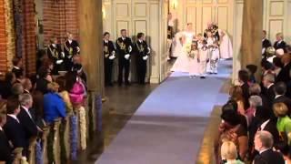 Royal Wedding Sweden - Crown Princess Victoria walks down the aisle.