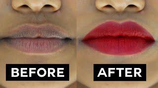 How to Apply Lipstick as a Beginner • tips for pigmented lips thin lips & dry lips