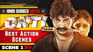 ONTI Kannada Movie Dubbed in Hindi  Best Action Scene #1  Latest Hindi Dubbed Action Movies
