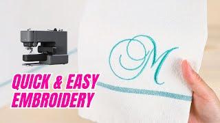 Easy Monogram Napkins  Beginner Friendly Embroidery Machine Project