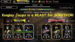 Faction Wars Kosplay Jacqui is a BEAST for Survivor mode  Finishing HARD mode tower