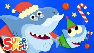 Santa Shark  Baby Shark Christmas Song featuring Finny The Shark  Super Simple Songs