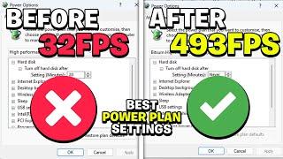 Windows Best Power Plan Settings For GAMING 2024 - Best Power Options Settings
