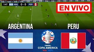 ARGENTINA vs PERÚ EN VIVO  Copa América 2024  Partido En vivo Ahora