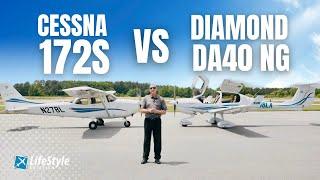 WHICH AIRPLANE IS BETTER?  Cessna 172 vs Diamond DA40 NG  FULL Comparison