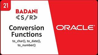 #21 Conversion Functions in Oracle Hindi