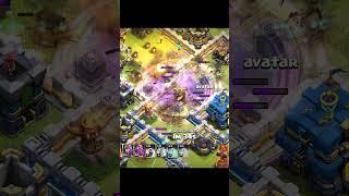 TH12 SUPER ARCHER + BLIMP 33% BASE DAMAGES #shorts