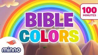 Learn COLORS with the Bible PLUS 90 Minutes of Bible Stories for Kids  Christian Toddler Learning