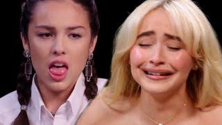 Olivia Rodrigo and Sabrina Carpenter CRYING at Spicy Wings Together