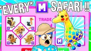 I Traded Every *MEGA SAFARI THEME PET* In Adopt Me Roblox  Adopt Me Trading Proof COMPILATION