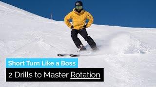 How to Short Turn on Skis 2 Drills to Master Rotation  Drill Bits