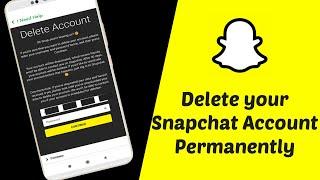 How To Delete Snapchat Account permanently