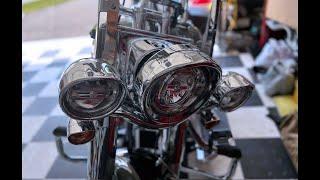 Harley Davidson Heritage Classic Visor Style Headlight Trim Ring Install