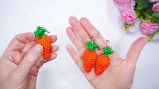 Great ideaKeychain - Crochet Carrot symbol of 2023 detailed pattern