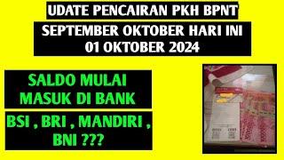 UPDATE PENCAIRAN PKH BPNT SEPTEMBER OKTOBER HARI INI 01 OKTOBER 2024