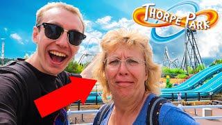 I took my MUM to THORPE PARK  Vlog