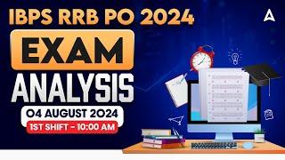 IBPS RRB PO Exam Analysis 2024  RRB PO 1st Shift Analysis  Asked Questions & Expected Cut Off