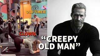 Influencer calls an old man a creep for training in the gym