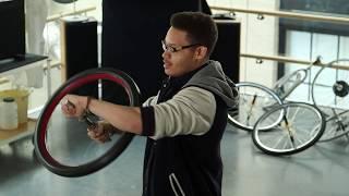 MIT Physics Spinning Bike Wheel and Conservation of Angular Momentum