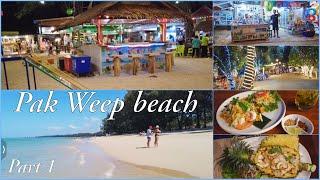 Pak Weep beach restaurants bars & shops Mai Khao Lak TUI BLUE beach Part 1 review and walk 4K