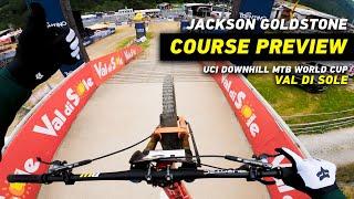 GoPro Jackson Goldstones Course Preview in VAL DI SOLE  2023 UCI Downhill MTB World Cup