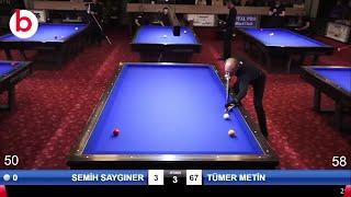 SEMİH SAYGINER vs TÜMER METİN 21.BİLARDOMAX HANDİKAPLI 3 BANT BİLARDO LİGİ 2023 İSTANBUL  billiards