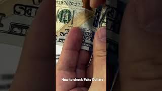 Перевірка справжності Доларів. How to check Fake Dollars.