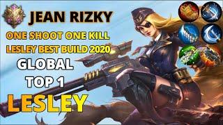 LESLEY BEST BUILD 2020  GLOBAL TOP 1 LESLEY BY J E A N R I Z K Y  MOBILE LEGENDS BANG BANG