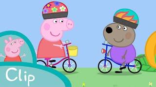 Peppa Pig Episodes - Peppa learns how to ride a bike clip