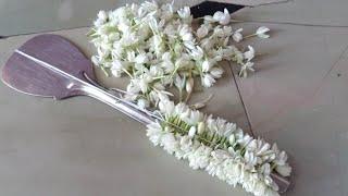 Very Easy Trick To Make Flower Mala For Beginnersflower malai stringpoola malaflowers.