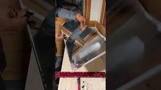 Cutting a mirror