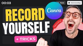 How to Record Yourself and your screen in Canva 