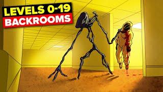 Backrooms Levels 0-19 Compilation