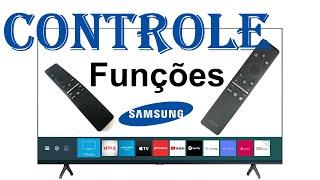 Controle - Funções - TV Samsung 2019 e 2020