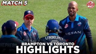 Full Highlights  Brampton Wolves vs Toronto Nationals  Match 5  Global T20 Canada 2024  M6A1A