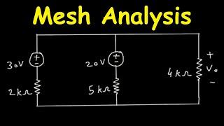 mesh analysis basic electrical engineering  Electrical Engineering