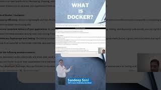 what is docker? #bestdotnettraining #deccansoft #Sandeepsoni