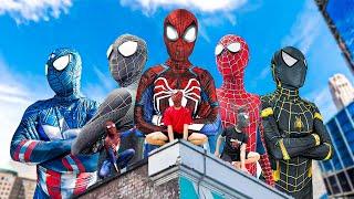 PRO 7 SUPERHERO TEAM  Hey Kid Spider-Man  Go To Trainning Nerf Gun   Funny Action Real Life 