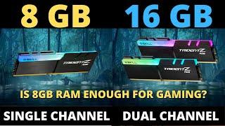 8gb Vs 16gb Ram - Dual Channel Vs Single Channel Ram On Ryzen In 2020