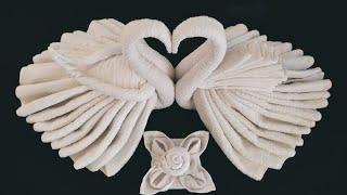 TOWEL ART KISSING SWAN  TOWEL FOLDING