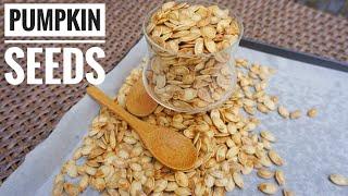 طرز تهیه برشته کردن تخمه کدو  How to Roast Pumpkin Seeds  Best Fall snack