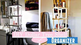 DIY Dollar Tree Organizer Shelf  Kitchen or Bathroom Organizer  Easy & Stackable  2-minute DIY