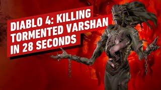 Diablo 4 Killing Tormented Echo of Varshan in 28 Seconds