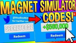 MAGNET SIMULATOR ALL CODES LOTS OF MONEY -Roblox