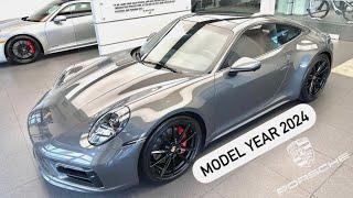 New 2024 Agate Grey Porsche 911 Carrera 4S  Walk Around 