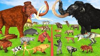 ARBS Prehistoric Mammals vs ARK Prehistoric Animals vs Dinosaur Animal Revolt Battle Simulator