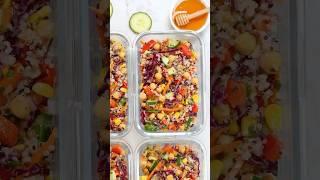 Healthy Meal Prep Recipe  Rainbow Salad #recipes #shorts