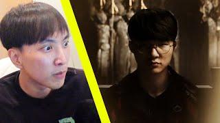 Faker Looks Like Hes Scripting  Doublelift Reacts to Hall of Legends Faker