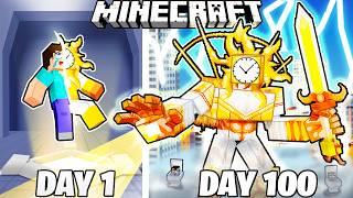 I Survived 100 Days as the SUN TITAN in Minecraft