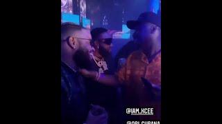 Moment WHITEMONEY Met DAVIDOOBI CUBANA CHIEFPRIEST Singer KCEE EMONEY KOK at The Club Last Light